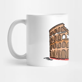 Colosseum Illustration Mug